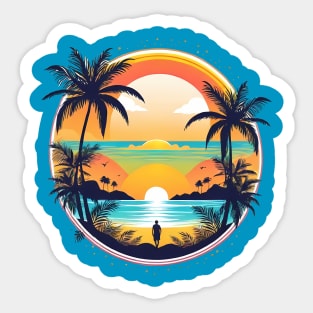 Beach Summer Vibes Sticker